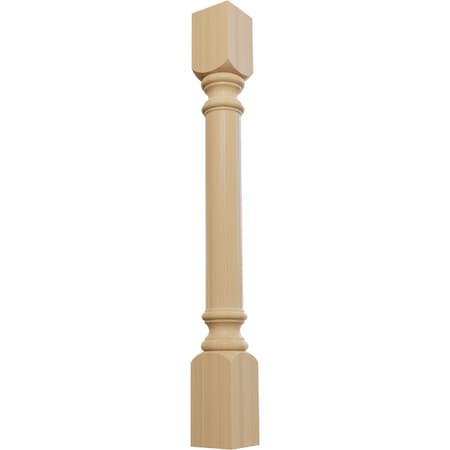 Ekena Millwork 3 3/4"W x 3 3/4"D x 35 1/2"H Traditional Cabinet Column, Cherry COL03X03X35TRCH